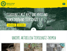 Tablet Screenshot of bv-tierschutz.de